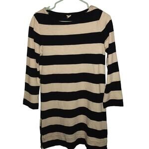 J. Crew striped dress, zips up on each side xs